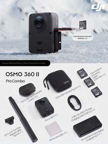 dji [Produk Baru] Kamera Panorama Osmo 360 Generasi ke-2 8K Definisi Tinggi Anti Guncangan Tahan Air untuk Berkendara Sepeda Motor, Menyelam, Ski, Perjalanan, Kamera Genggam Portabel untuk Vlog OSM0 360 II (Baru, Hanya Diaktifkan) - View 13