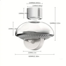 Faucet Aerator Splash Guard, Faucet Aerator Water Spout Extender, Universal Faucet Pressure Booster Kit, No Splash Water - UFO Splash-proof Faucet Aerator - View 11