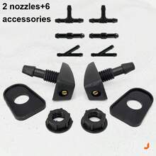 TRTY Universal Car Windshield Washer Spray Nozzle Kit, Car Wiper Spray Head Replacement Parts, DIY Connector Accessories, Single-Hole Adjustable Fan-Shaped Kit, Universal For Small Cars, Trucks, Off-Road Vehicles, RVs - Universal Single Nozzle Kit - View 15