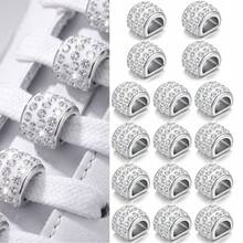16PCS Shiny Faux Diamond Shoelace Charms Set - Zinc Alloy, Suitable For Sneakers And Canvas Shoes Daily Wear, Party, Vacation Decoration - View 1