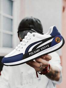 Men Sneakers - White and Blue - View 3