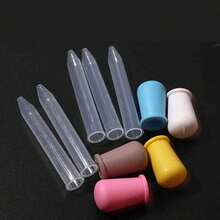 3PCS 5ml Transparent Silicone Bulb Droppers, Random Multi-Color Options, Multiple Specification Sets, Soft Silicone Suction Head For Easy And Smooth Liquid Transfer, Simple And Convenient Operation, Suitable For Various DIY Crafts, Paint Dispensing And Mixing, Also For School Laboratory Science Experiments, Meeting Fun Science Innovation And Home Crafting Needs - Multicolor - View 10
