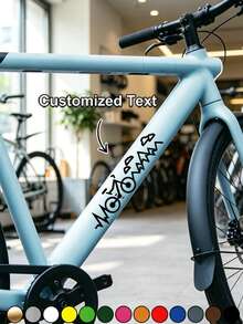 High-Quality Customized Text Transfer Stickers, Personalized Text Customization, No Damage To Paint Surface And No Residue; Supports Customized Text, Suitable For Mountain Bikes And Sports Equipment, Decorative Commemoration, Adding Unique Style To Items - Multicolor - View 10