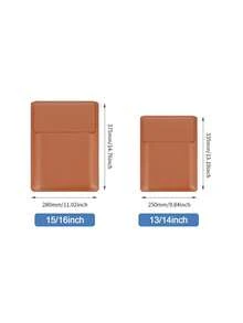 3-In-1 Multifunctional Laptop Sleeve, PU Leather Folding Heat Dissipation Stand With Built-In Mouse Pad, Compatible With 13-14", 15-16" Laptops, Portable Computer Protection Bag For Office And Travel - View 9