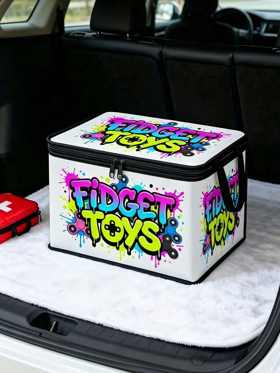Foldable Multi-Functional Clothes Storage Box (Urban Street Graffiti Style) With Handle, Suitable For Home Closet Organization, Can Be Used For Travel, Moving, Camping And Underbed Storage