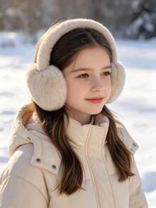 Autumn/Winter Korean Style Heart Plush Earmuffs For Women, Cute Anti-Freeze Warm Ear Covers, Ear Protection Warmer - Multicolor - View 6