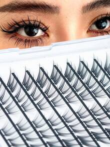 Natural Fluffy Cluster Lashes DIY Segmented Individual False Eyelashes For Daily Makeup - D - View 6