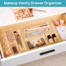 25Pcs Draw Organiser Plastic Box Desk Drawer Fridge Trays Makeup Storage Divider - GB113 - View 6