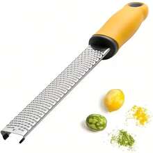 1Pc Multifunctional Stainless Steel Manual Grater, Kitchen Zester Tool For Lemon, Cheese, Ginger, Garlic And Vegetables, Practical Home Kitchen Gadget - View 5