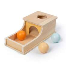Montessori Wooden Coin Box, Color Sorting Matching Toy, Throwing Box, Permanent Storage Box, Educational Learning Toy Gift - Standard-1 - View 14