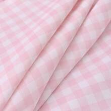 1 buah Tirai Motif Kotak-kotak Renda Awan, Pilihan Aneka Warna, Desain Renda Lembut untuk Dekorasi Rumah Minimalis Premium - Berwarna merah muda - View 7