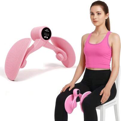 1pc Pelvic Floor Muscle Trainer With Counter Kegel Exerciser Hip And Inner Thigh Exercise Equipment For Hip/Butt/Arm/Leg