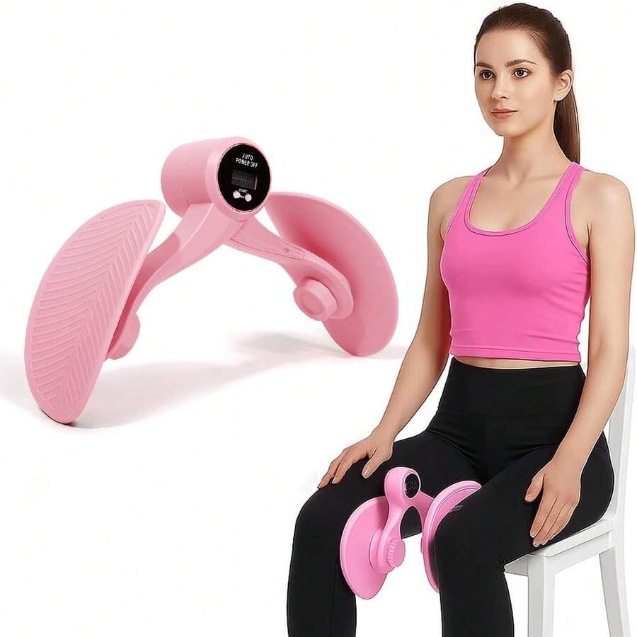 1pc Pelvic Floor Muscle Trainer With Counter Kegel Exerciser Hip And Inner Thigh Exercise Equipment For Hip/Butt/Arm/Leg - Multicolor - View 1