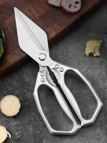 1pc Large Poultry Scissors, Kitchen Shears, Fish Bone Scissors, Multi-Function Stainless Steel Chicken Bone Scissors, Suitable For Cutting Chicken, Duck And Fish, Baking And Meal Preparation, High-Quality Kitchen Utensils. Thanksgiving Turkey - Multicolor - View 6