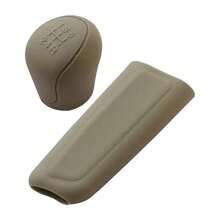 Silicone Gear Shift Lever Cover, Anti-Slip Manual 6-Speed Gear Shift Knob Grip Sleeve, Car Interior Protection Accessory - A - View 14
