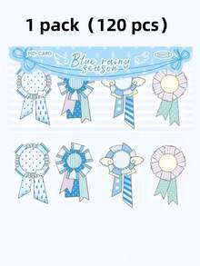 1 Pack (120 Sheets) Ribbon & Flower Sticky Notes - 4 Styles Available ...