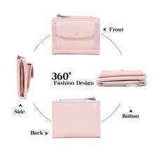 New Minimalist Small Flap Zipper Coin Purse, INS Style Student Women's Premium Solid Color Short Wallet, No Box, Birthday, Anniversary, New Year, Christmas Gift - Multicolor - View 10