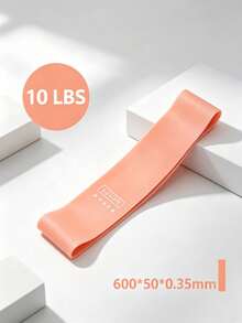 1pc Gradient Pink Purple Resistance Band, Minimalist Premium Latex Square Loop Design, Multi-Level Tension Printed Fitness Sports Band, Strength Training Glute And Leg Workout Tool, Suitable For Home Gym Yoga And Daily Use - Multicolor - View 6