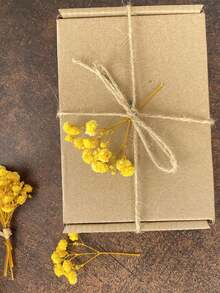 25/50/100/300pcs Mini Baby's Breath & Other Artificial Flowers - For Arts And Crafts, Hair Accessories, Wedding Wreaths, Table Arrangements, Home Decor Etc. - Yellow - View 5
