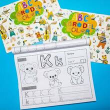 32-Page Spanish Alphabet Coloring And Tracing Book, Designed For Educational And Entertainment Purposes, Featuring Cute Illustrations, Creative Learning, And Handwriting Practice Content, Perfect Gift For Preschoolers Learning Letters And Vocabulary, Suitable For Birthday, Christmas, Back To School Gifts - A4 - View 3