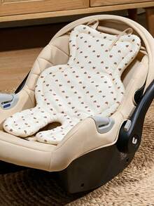 Baby Stroller Liner Pad, Gauze & Bean Fleece, Non-Slip, Thickened, Warm, Soothing, Cold-Proof, Autumn/Winter Outdoor Mat - Stroller Liner - View 4