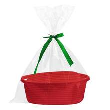 1 Peça Cesta de Presente Trançada com Bolsa e Fita, Adequada para Mãe, Chá de Bebê, Aniversário e Sorteio, Pode Ser Usada para Armazenar Brinquedos de Cachorro ou como Cesta de Armazenamento de Corda na Prateleira, Múltiplas Cores Disponíveis - Multicolorido - Visão 23