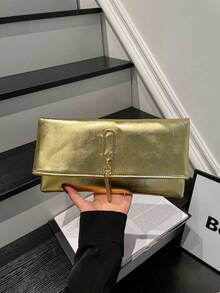 New Luxury High-End Niche Versatile Shoulder Clutch Bag - Gold - View 1