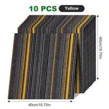 10pcs Interlocking Carpet Tiles, Extra Large & Thick, 15.75x15.75 Inches, Home Flooring, Suitable For Living Room, Dorm, Bedroom, Sofa And Office Areas, Bedside Mat And Interlocking Carpet, Cozy And Comfortable - Multicolor - View 13