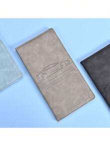 1pc Car Insurance Document Holder, Car Insurance Card, Premium Leather ID Card & Driver's License Wallet Gift - Multicolor - View 10