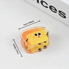 7/1pc Set Cute Cartoon Food Pattern Bag Sealing Clips, Acrylic Material Tight Sealing Reusable For Kitchen Pantry Snack Storage Household Food Keeping Food Bag Clip Snack Bag Sealer Kitchen Storage Accessory - Multicolor - View 5