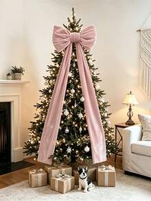 1pc Giant Luxury Red Bow Party Decoration - Satin Ribbon With Flowing Streamers | Valentine's Day Gift, Perfect For Birthday, Wedding, Christmas & Special Events | Holiday Decor Accessories | Elegant Celebration Decoration - Multicolor - View 4