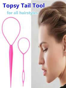 9pcs Kids Professional Hair Styling Tool Set, Colorful Steel Tail Comb, Hair Parting & Highlighting Comb, Slouchy Hair Pulling & Styling Tool, Home & Salon High Crown Updo, Bun, Ponytail, Bangs Styling Hair Care Kit - Multicolor - View 5