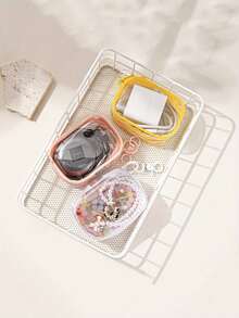 1pc Cute Fashion Candy Color Transparent Storage Bag, PVC Material Coin Purse, Compact Lightweight Easy To Carry, Suitable For Storing Coins, Jewelry, Rings, Hair Ties, Phone, Data Cable, Sanitary Pads, Etc. - View 4