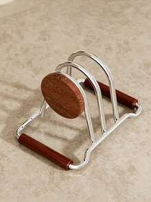 2/1pc Multi-Functional Kitchen Storage Rack, Pot Lid Holder, Plate Rack, Kitchen Utensil Rack, Cookware Rack, Suitable For Cabinets And Countertops, With Non-Slip Base, Non-Slip And Oil-Resistant, Easy To Clean, Keeps Countertop Dry, Kitchen Supplies, Decor, Home Essential - Multicolor - View 4