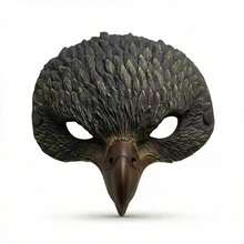 1pc/Set - Eagle Mask Halloween Animal Mask PU Foam Costume Prop Carnival Mask - Multicolor - View 13