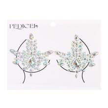 2pcs Disposable Self-Adhesive Resin Rhinestone Breast Stickers, Suitable For Music Festivals And Party Decoration - Multicolor - View 7