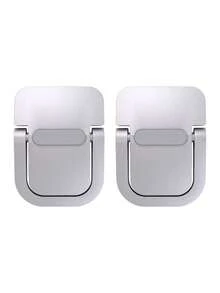 1 Pair Plastic Laptop Stand, Invisible Adhesive Laptop Riser, Foldable Portable Laptop Stand, Ergonomic Computer Desktop Stand, Keyboard Support - Material: Plastic - View 13