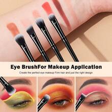 25pcs And 1pc Gift Makeup Brushes Set, Soft Dense Cosmetic Brushes For Foundation Powder Blush Eyeshadow Concealer Contour Highlight, Complete Face & Eye Makeup Brush Kit, Handles For Makeup Beginners And Daily & Party Makeup Application - Multicolor - View 3