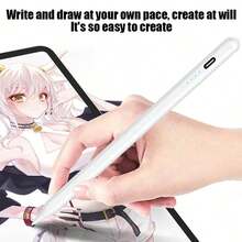 1pc Universal Capacitive Stylus Pen, Tablet/Phone Touch Screen Pen, Rechargeable Capacitive Pencil, Compatible With IPhone/HarmonyOS/Android Systems - Multicolor - View 4