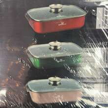 Poêle de cuisson rectangulaire profonde 34x25x9cm, couleur aléatoire, casserole de cuisine - Voir 11