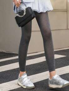 1 Pair Women's Autumn/Winter Sheer Tights, Slimming And Elegant - Multicolor - View 1