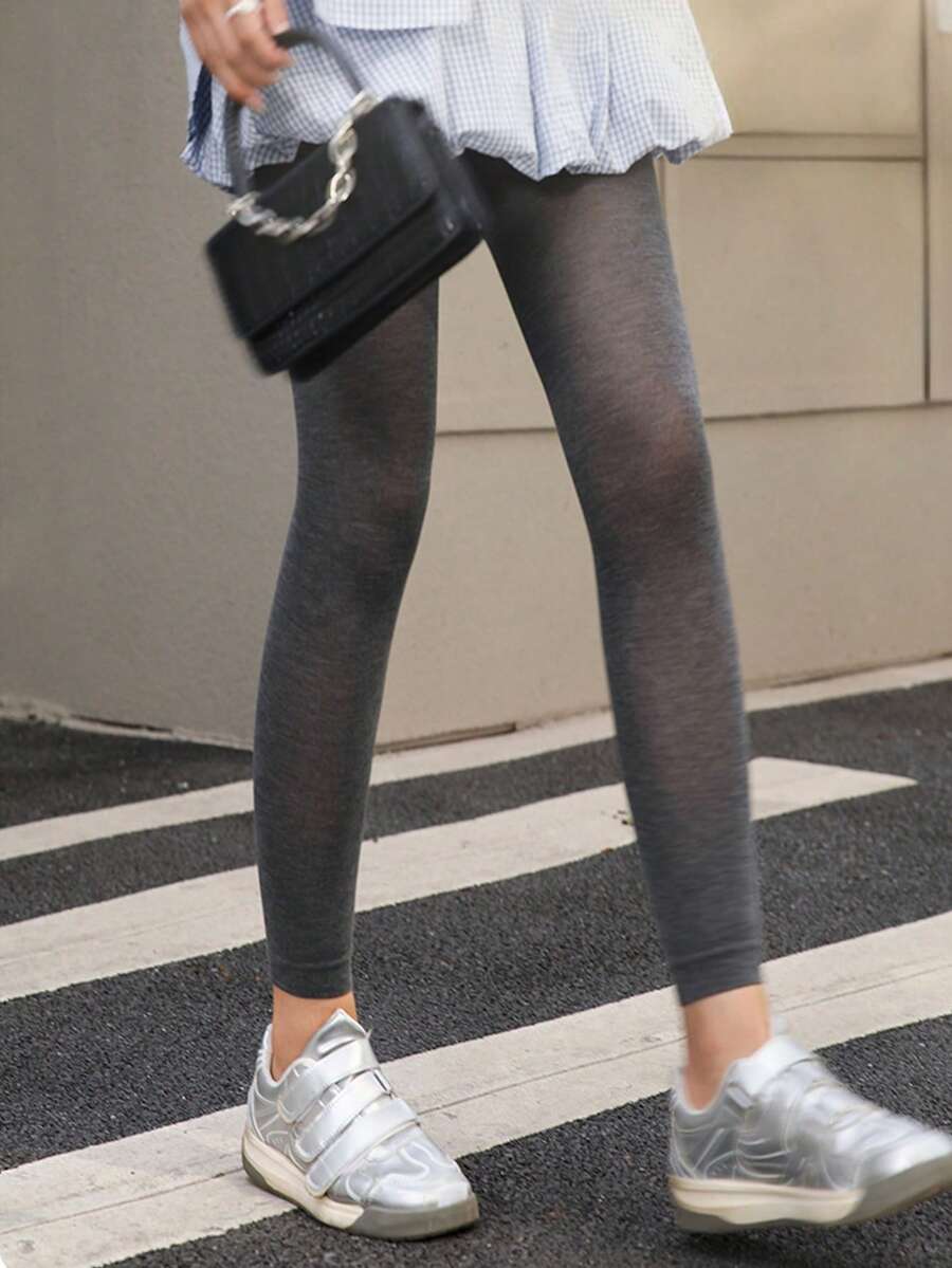 1 Pair Women's Autumn/Winter Sheer Tights, Slimming And Elegant - Multicolor - View 1