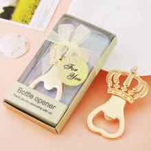Crown Bottle Opener Wedding Gift, Party Gift, Baby Shower Birthday Party Decoration, Alloy Metal - View 4