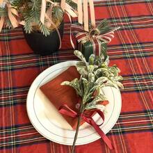 1/2/6pcs White Textured Fabric Napkins, Solid Color Foldable Shaped Cloth Napkins, French Country Christmas Party Home Dining Table Napkins - Multicolor - View 5