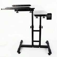 Tattoo Workstation Tattoo Table Double Adjustable 360 Degree Rotation Professional Salon Tattoo Storage Table With Wheel - HP-wMTZXL-134@Default - View 3