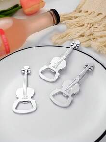 1pc Zinc Alloy Guitar-Shaped Beer Bottle Opener - View 7