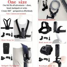 Action Camera Universal Accessories, First-Person View Chest Strap, Neck Mount Bracket, Helmet Mount Bracket, Cycling Action Camera Mount, Wrist Mount, Action Camera Accessories, Compatible With Xiaoyi, And Other Action Cameras - View 12