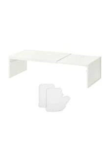 Expandable Kitchen Storage Rack, Bowl And Plate Layered Organizer, Countertop Cabinet Shelf, Layered Rack, Spice Rack, Desktop Storage Rack, Shoe Rack, Multi-Purpose, Disposable Slouchy Cloth, Adjustable Closet Shelf Divider - Expandable Storage Rack, Suitable For Wardrobe, Bathroom, Kitchen - No Drilling Required, Easy Installation, Comes With Adhesive Pads - Multi-Purpose Divider System, Kitchen Supplies, Kitchen Accessories, Kitchen Tools - Multicolor - View 13