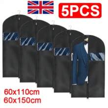 5 PCS Large Hanging Suit Bags Dress Coat Jacket Clothes Cover Dust Protector - UK-c390802 - View 6