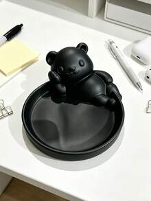 Vigour Summer Cute Bear Jewelry Storage Tray, Key & Small Item Holder, Bedroom & Living Room Desktop Decor, Home Organization, Suitable For Small Objects, Commemorative Gift, Halloween & Christmas Gift, Best Choice - Multicolor - View 7